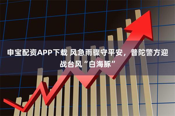 申宝配资APP下载 风急雨骤守平安，普陀警方迎战台风“白海豚”